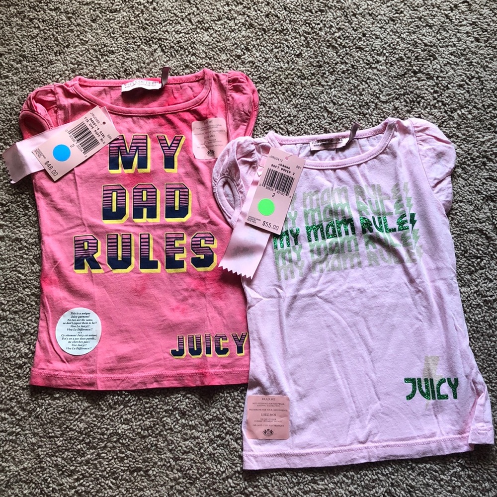 2 Juicy Couture Tees